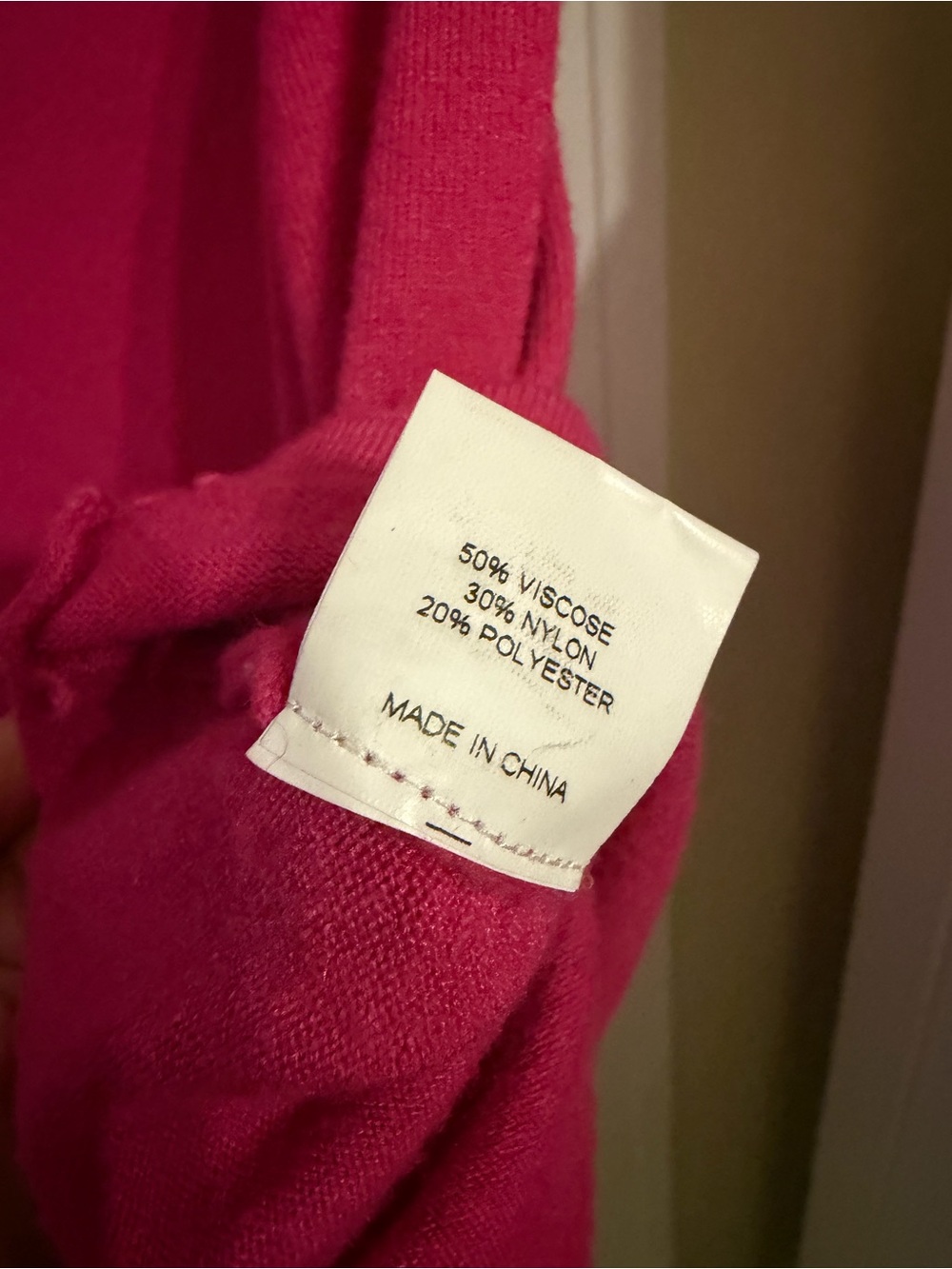 Hot Pink Knit poncho